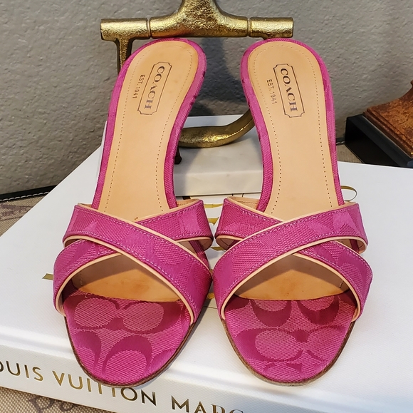 Coach Ciara Slides Shoes 8M - Picture 2 of 9